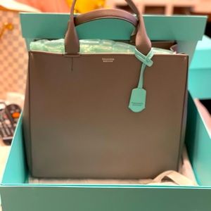 Grey Tiffany & Co Tote